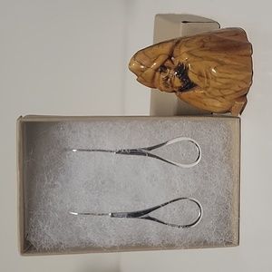 Sterling silver raindrop earrings